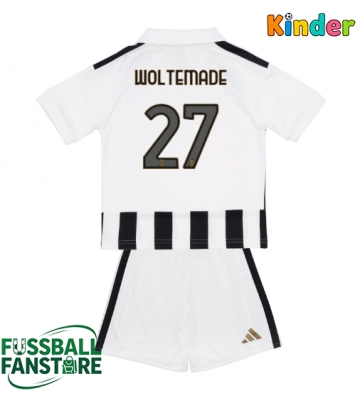 Juventus Nick Woltemade #27 Replik Heimtrikot Kinder 2026-27 Kurzarm (+ Kurze Hosen)